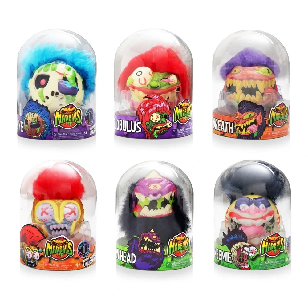 MADBALLS Series 1 Full Set Of 6 Hairy MADNESS UNLEASHED 2024 New